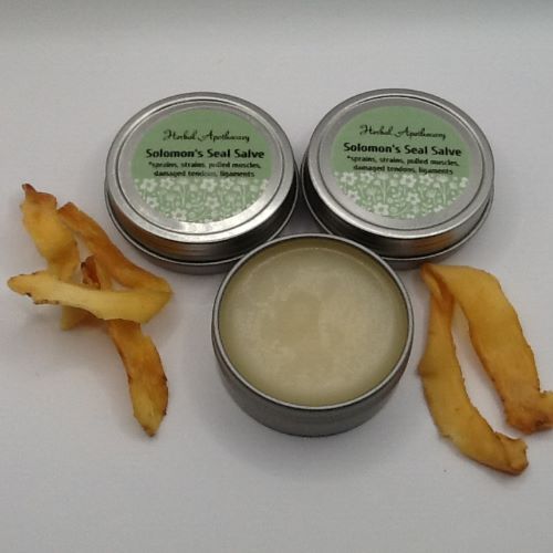 Three Solomon's Seal Salves with dried solomon's seal rhizomes